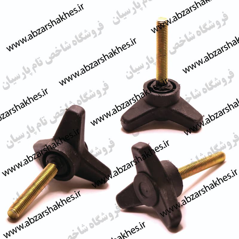 فلکه پلاستیک پیچ دار سه پر بلند 60M10