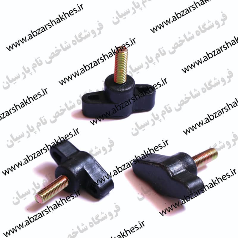 خروسک پیچ دار پلاستیک دو پر M6