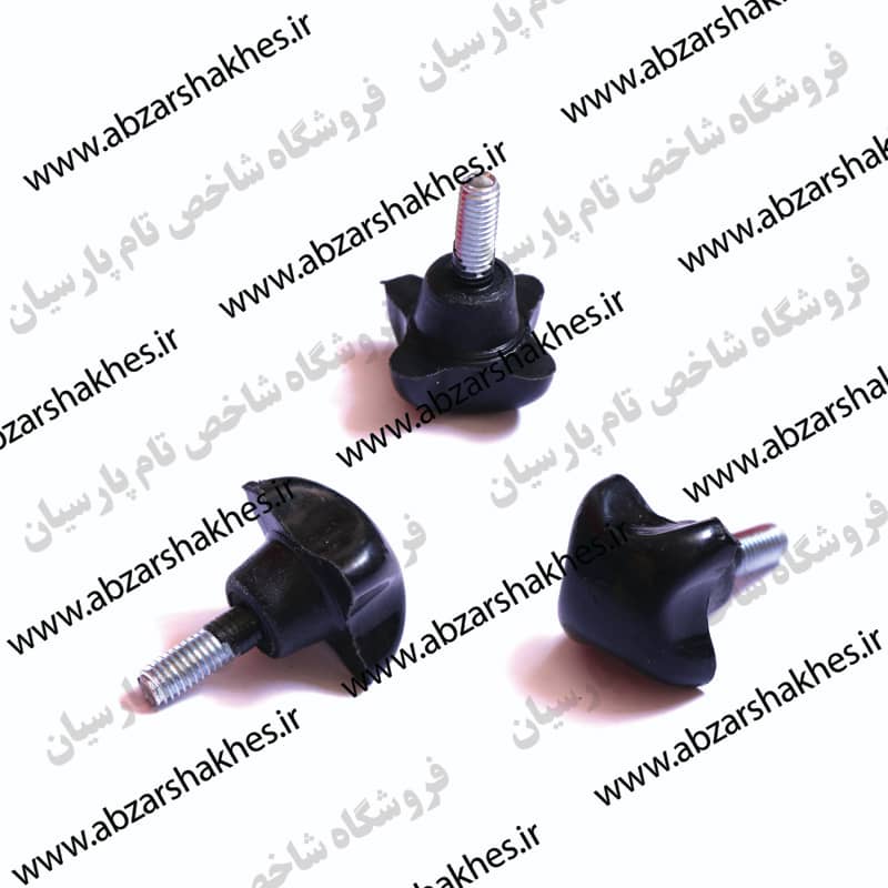 خروسک پیچ دار چهارپر کوتاه M6